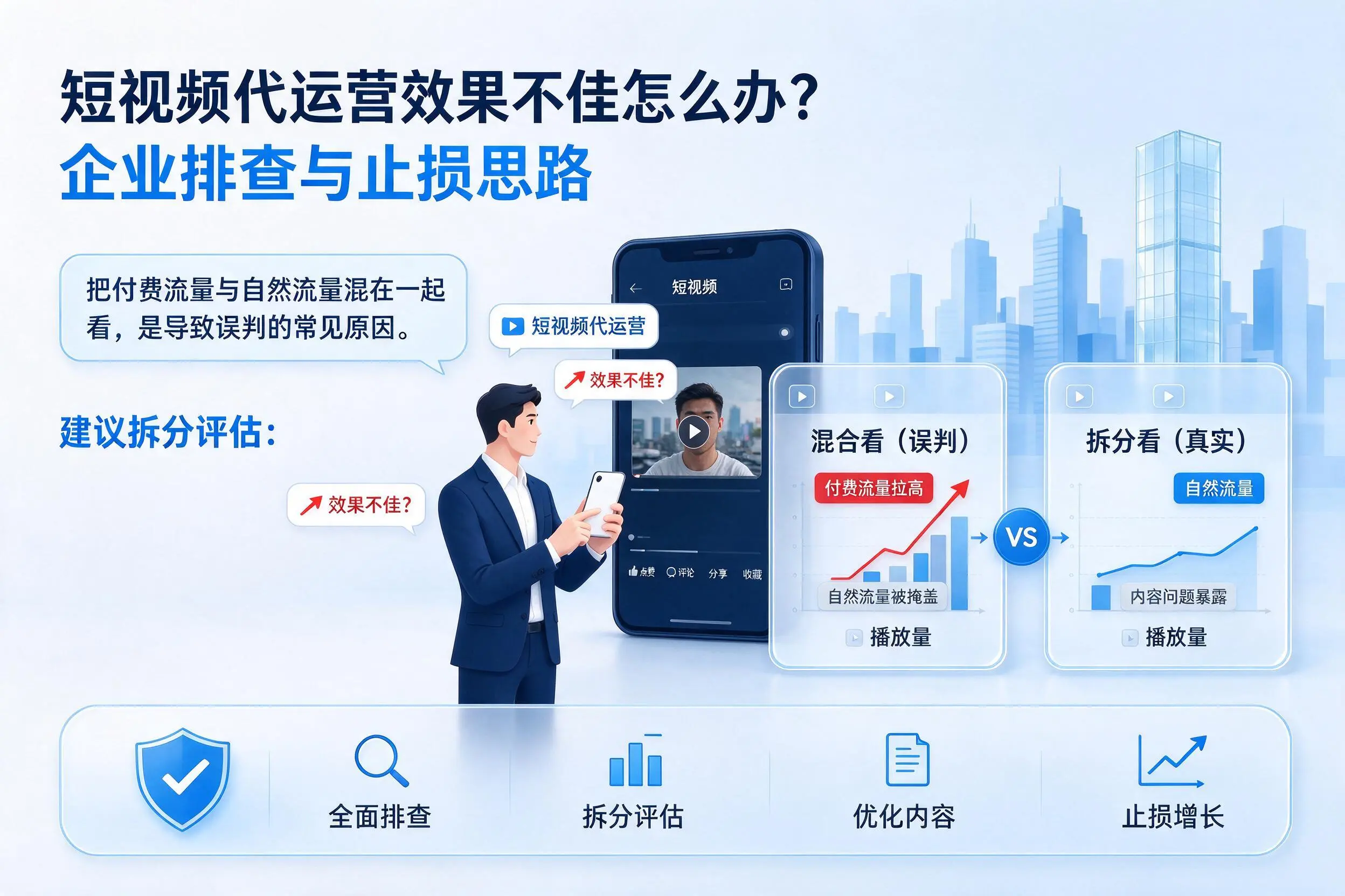 短视频代运营效果不佳怎么办？苏州企业排查与止损思路