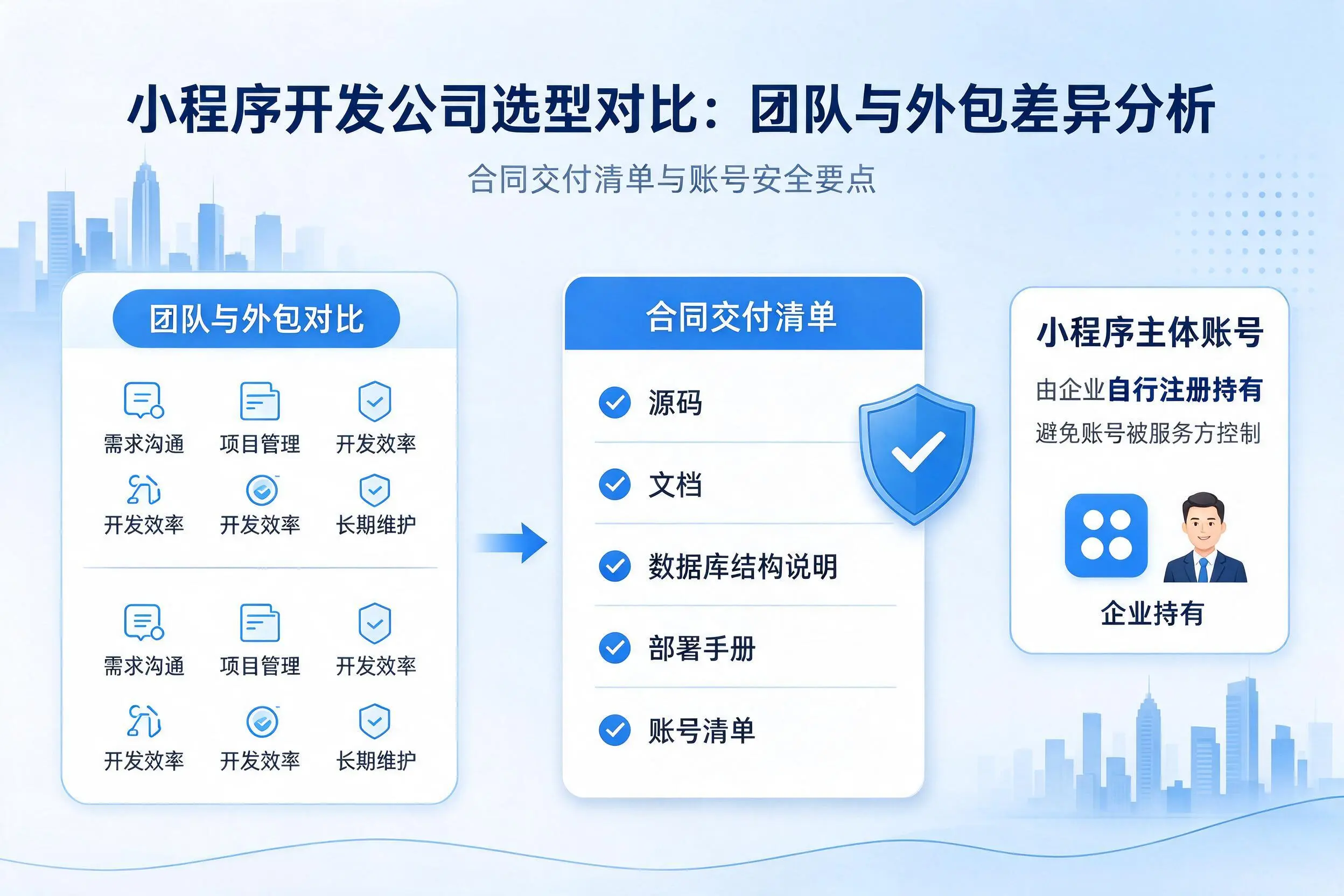 苏州小程序开发公司选型对比:团队与外包差异分析