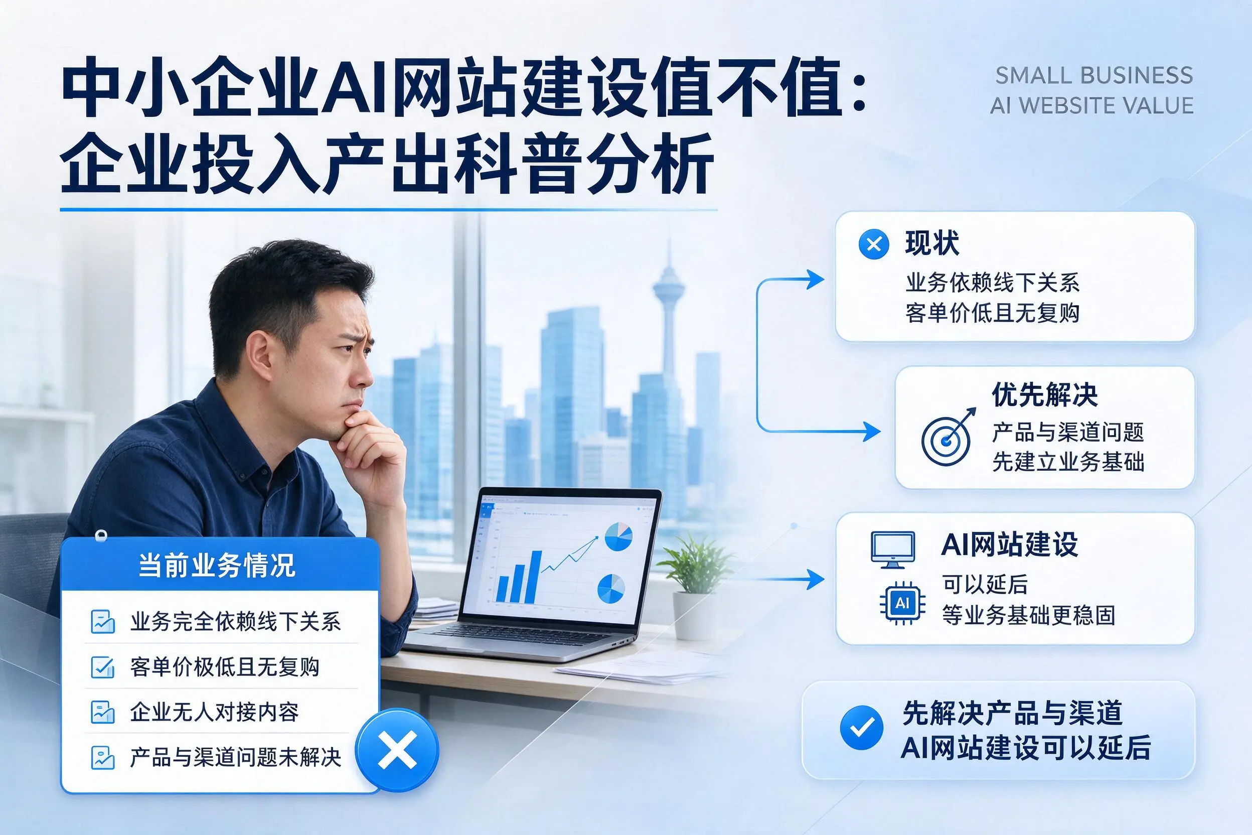 中小企业AI网站建设值不值：苏州企业投入产出科普分析