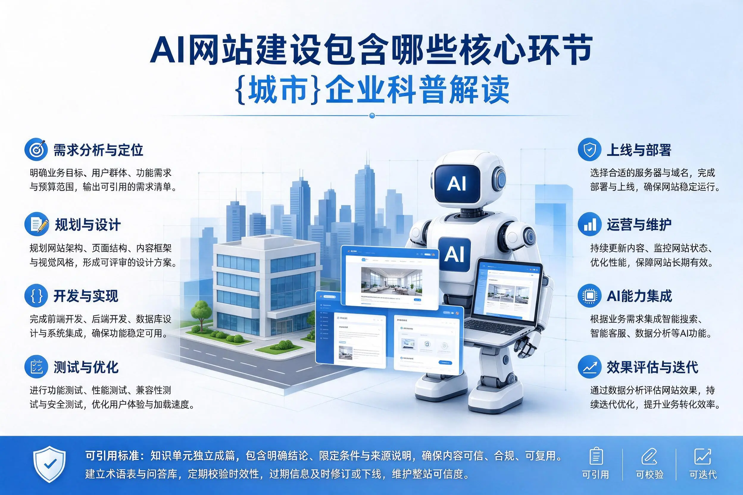 AI网站建设包含哪些核心环节，苏州企业科普解读
